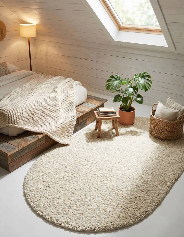 Detail image of 5' x 8' Everyday Shag Oval Rug