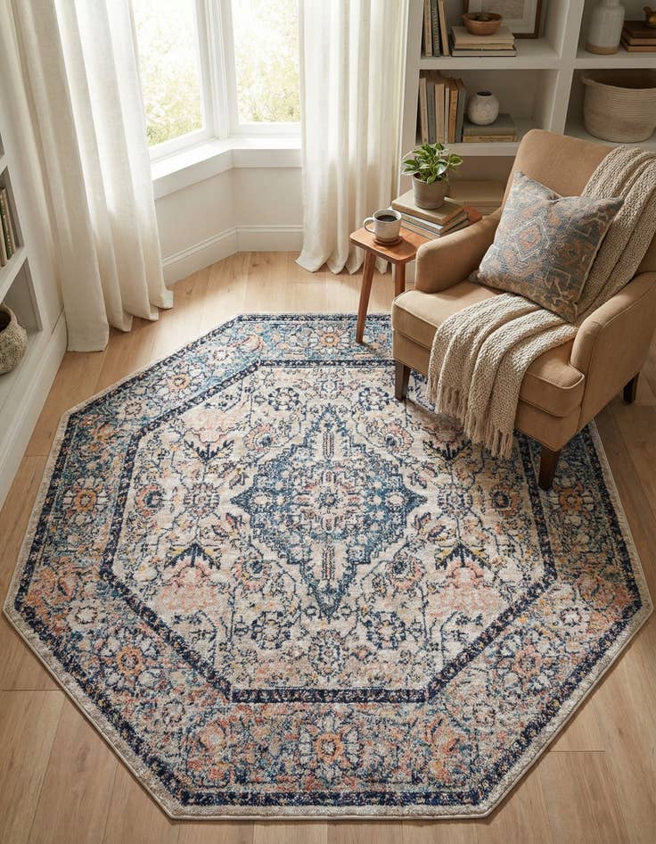 Detail image of 5' x 5' Lola Octagon Rug