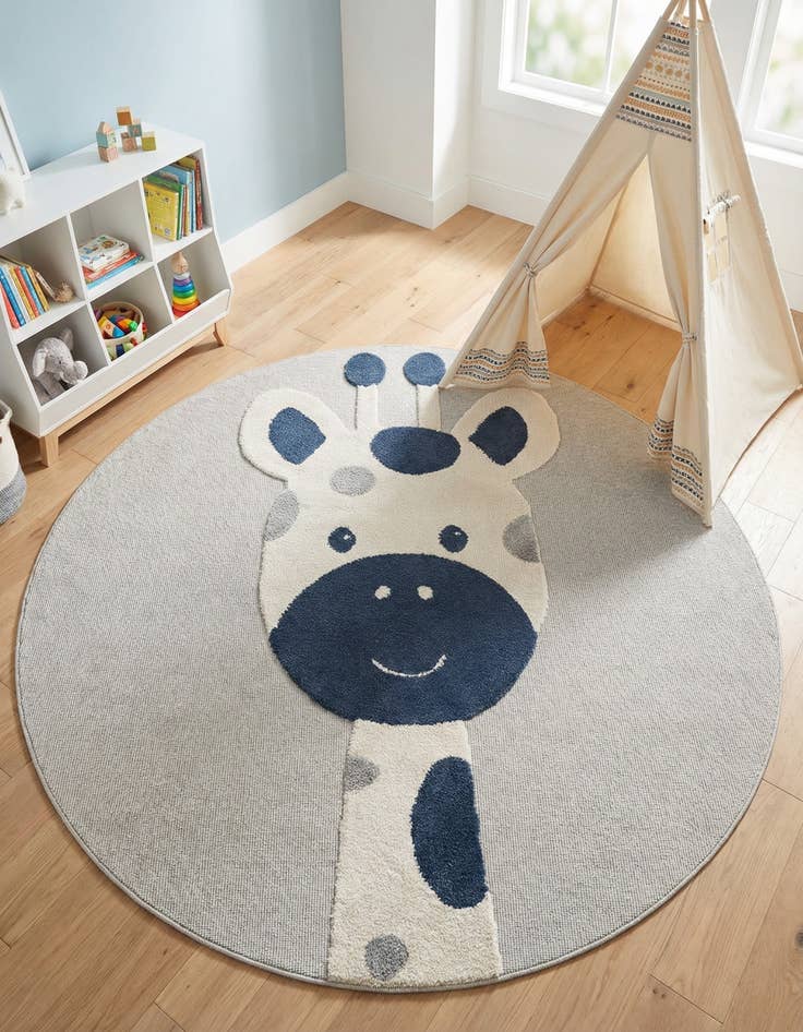 Detail image of 7' x 7' Whimsy Kids Round Rug