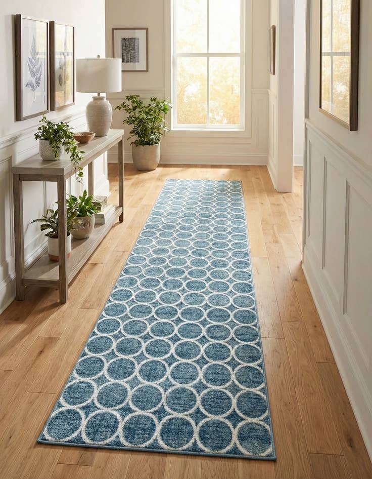 Detail image of 3' x 19' 8 Lattice Trellis Runner Rug