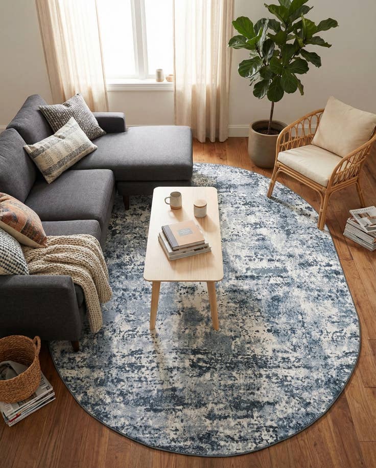 Detail image of 8' x 10' Aurora Oval Rug