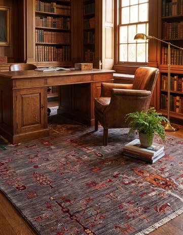 4' 11 x 6' 11 Hand Knotted Ariana Ziegler Rug
