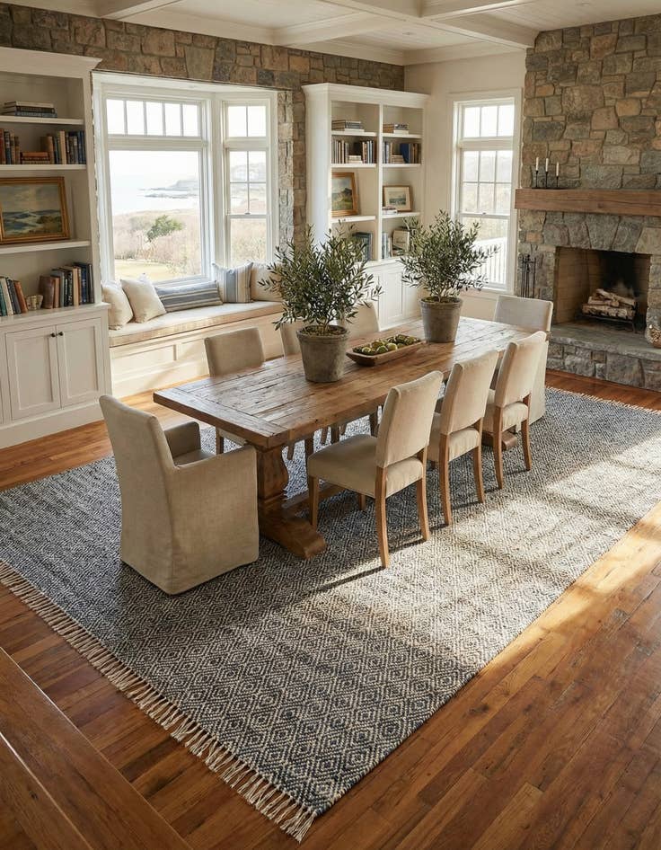 Detail image of 12' x 15' 11  Hand Woven Braided Jute Rug