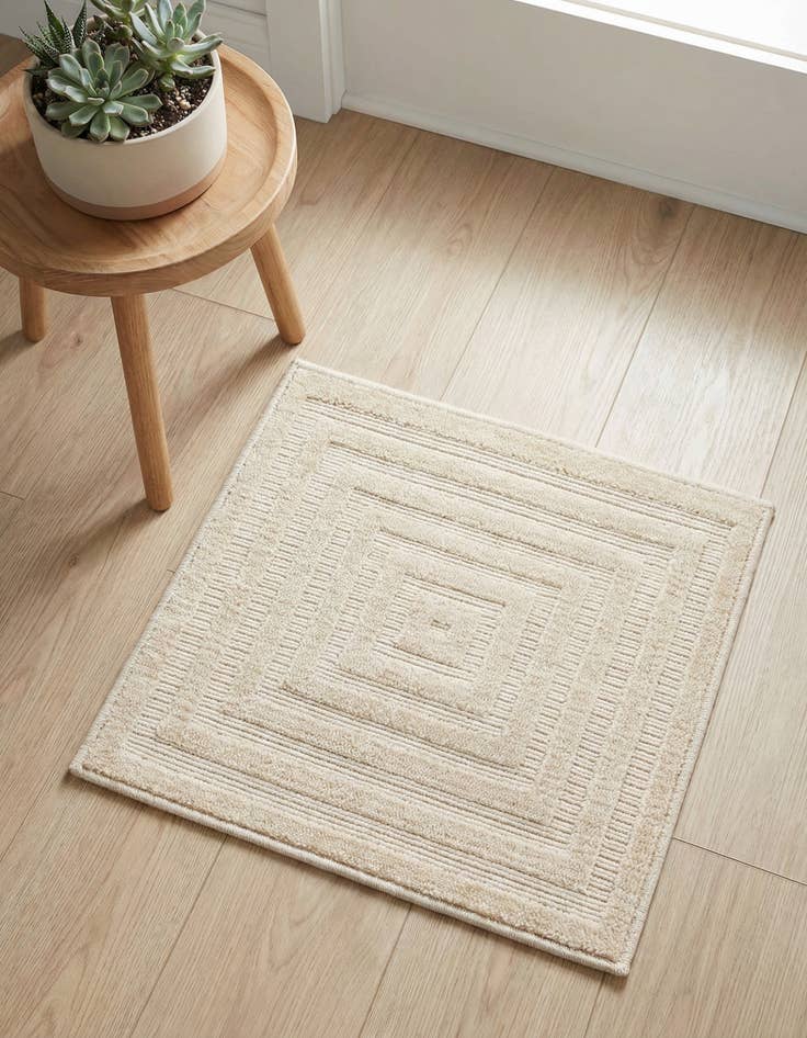Detail image of 1' 8 x 1' 8 Washable Sabrina Soto Prescott Indoor / Outdoor Sample Rug