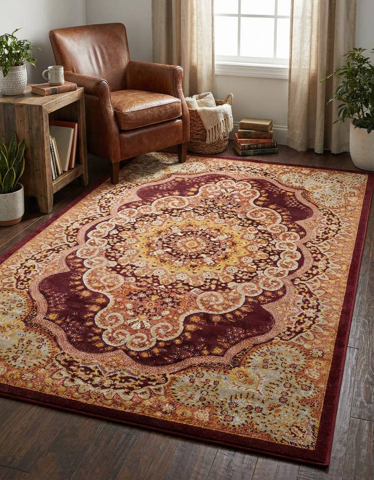 Detail image of 6' x 9' Kamala Washable Rug