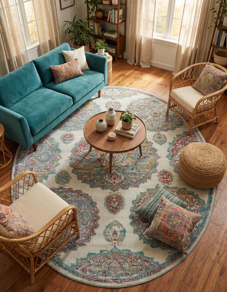 Detail image of 8' 2 x 10' Paragon Oval Rug