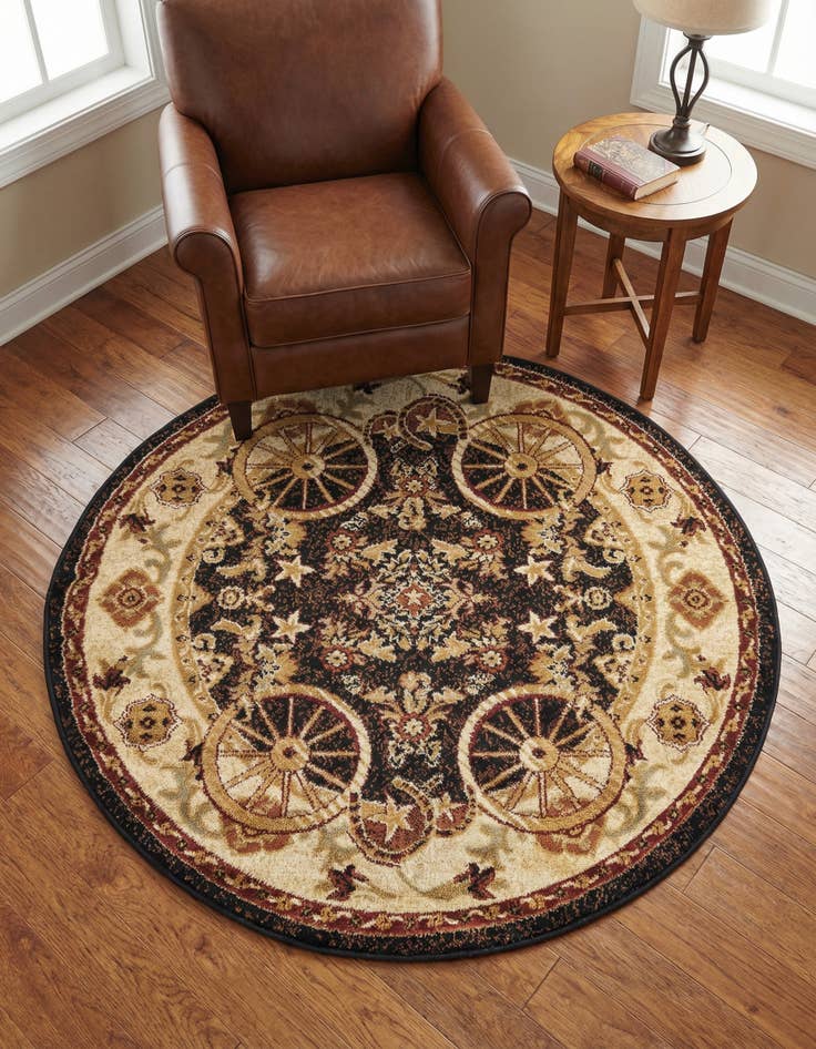 Detail image of 4' x 4' Pioneer Round Rug