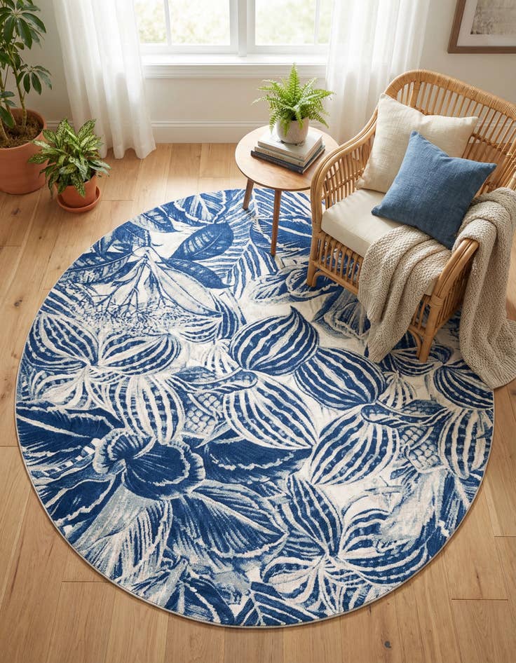 Detail image of 7' x 7' Blossom Round Rug