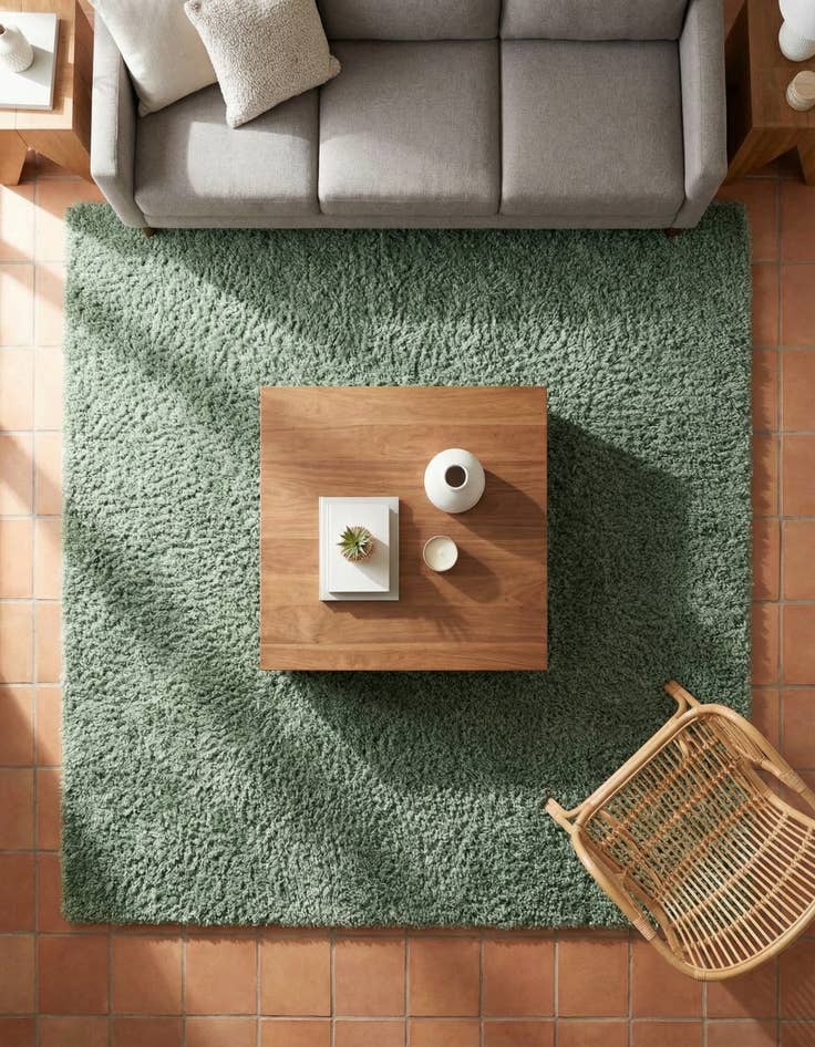 Detail image of 7' 10 x 7' 10 Zermatt Shag Square Rug