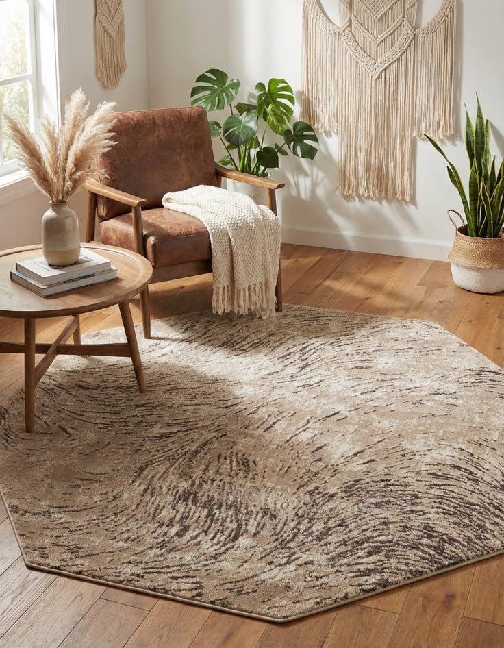 Detail image of 6' x 6' Oasis Octagon Rug