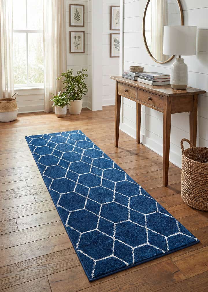 2' x 6' Lattice Frieze Runner Rug