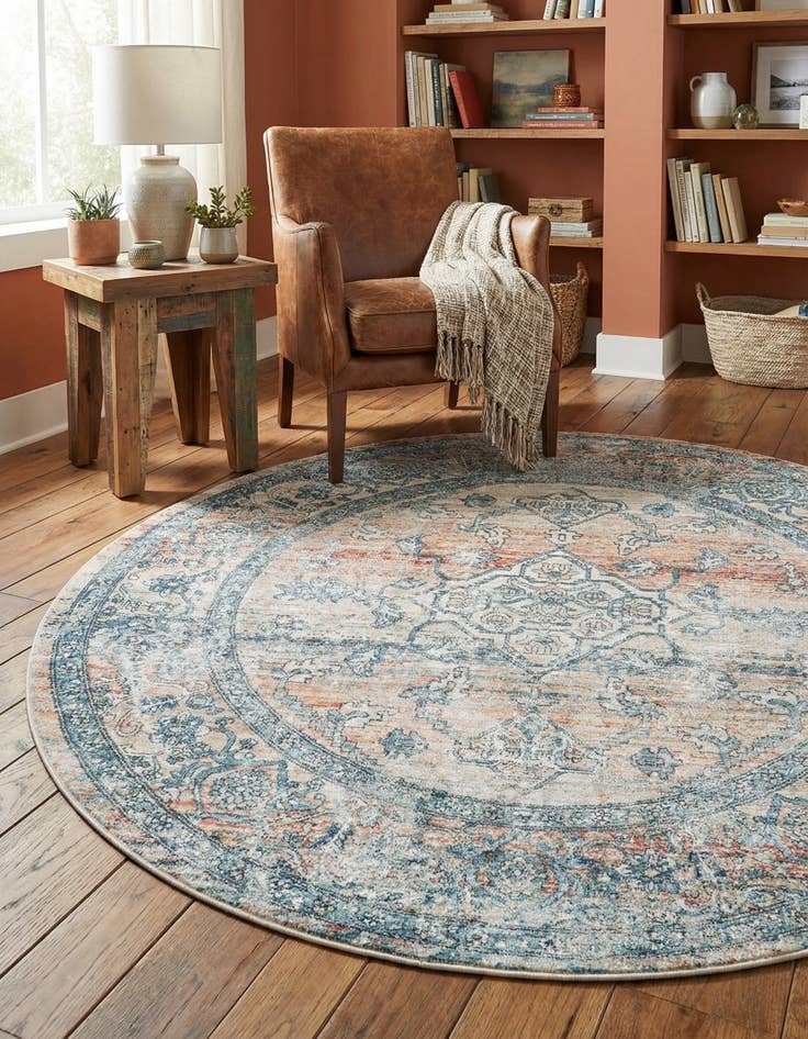 Detail image of 5' 3 x 5' 3 Newport Round Rug