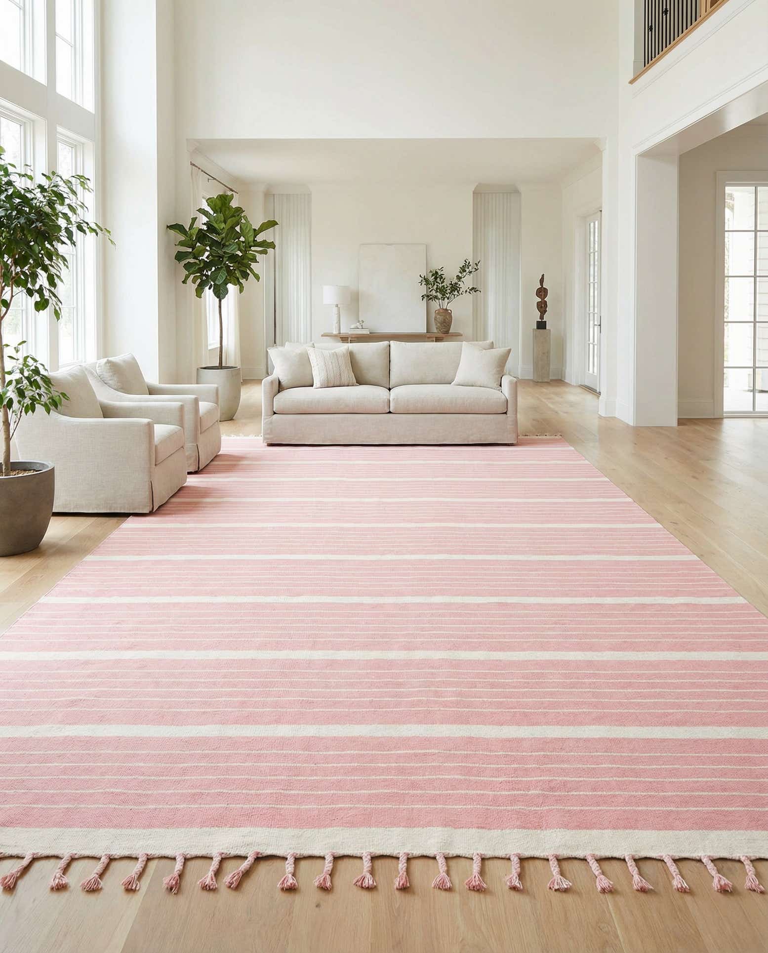 305cm x 430cm Handgeweven Chindi Cotton Vloerkleed
