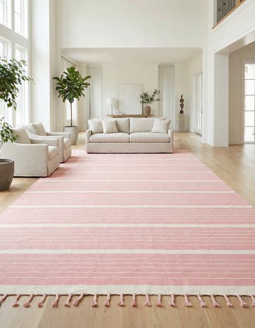 10' x 14' 1 Hand Woven Chindi Cotton Rug