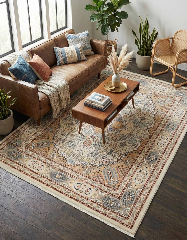 Detail image of 7' 10 x 10' Nain Design Rug