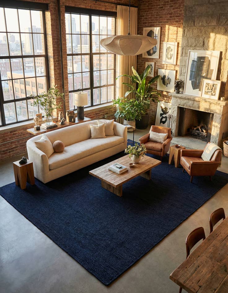 Detail image of 10' x 14' 1  Hand Woven Lana New Zealand Wool Rug