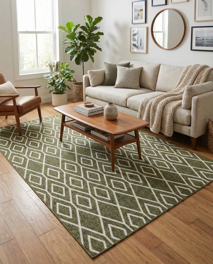 Detail image of 6' x 9' Easy-Clean Jill Zarin Turks and Caicos Indoor / Outdoor Rug