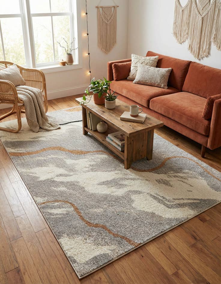 Detail image of 5' x 8' Sepia Rug