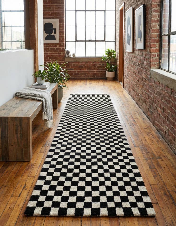 Detail image of  2' 7 x 10' Hand Tufted Wool Runner Rug