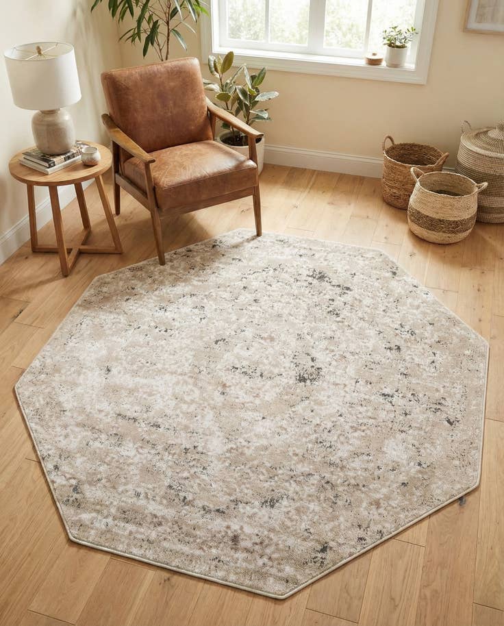 Detail image of 5' 3 x 5' 3 Oregon Octagon Rug