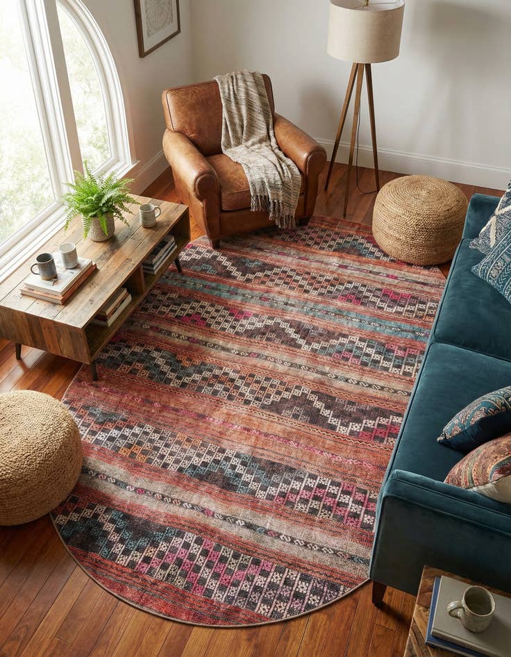 Detail image of 7' 6 x 10' 6 Timeless Oval Rug