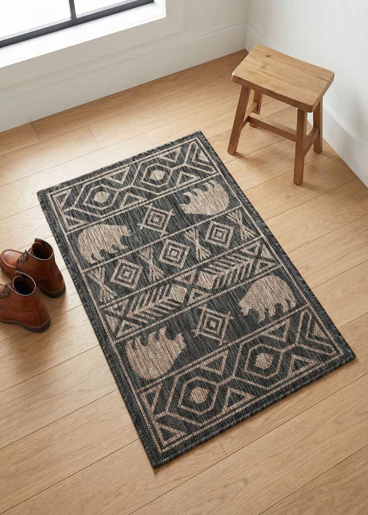 2' x 3' Easy-Clean Southwestern Indoor / Outdoor Rug