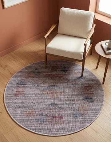3' 3 x 3' 3 Washable Sisu Round Rug