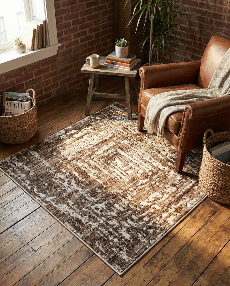Detail image of 3' 3 x 3' 3 Hermitage Square Rug