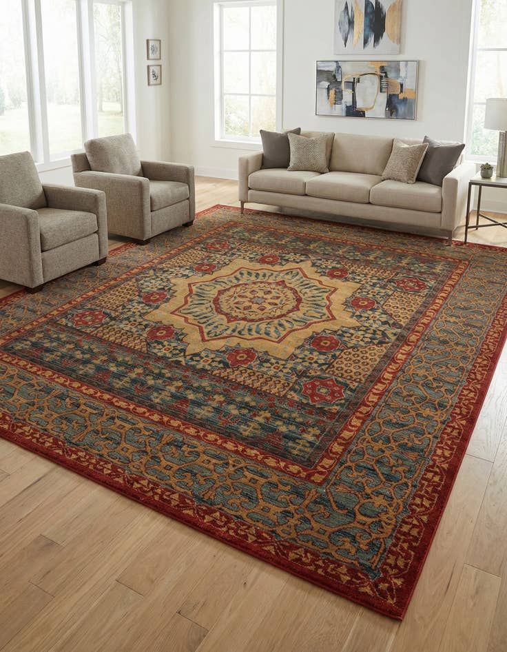 Detail image of 10' x 11' 4 Mamluk Rug