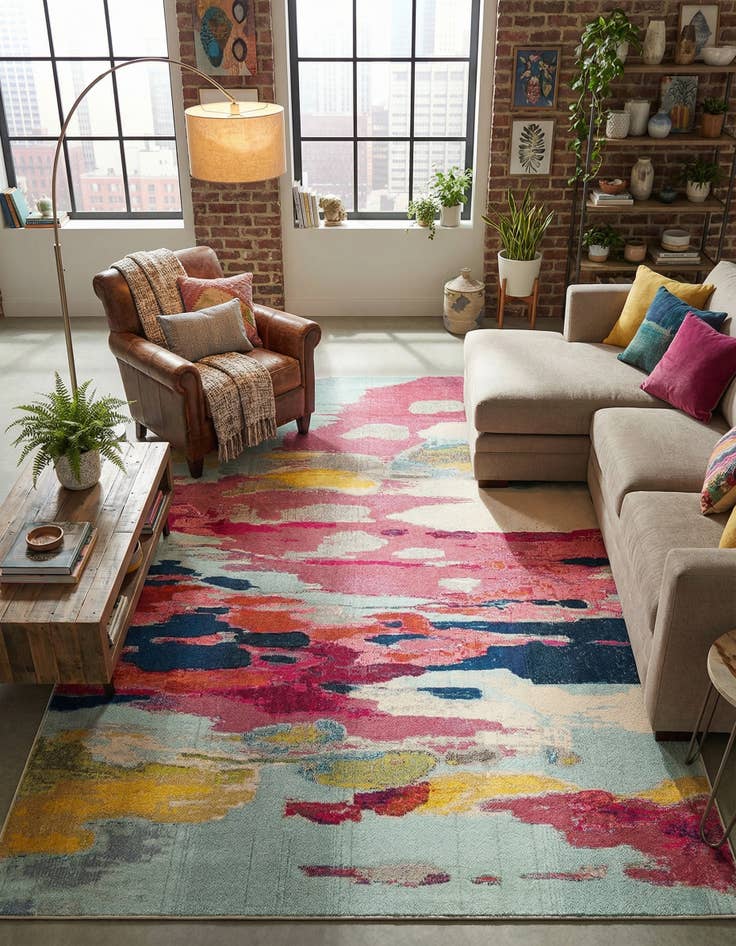 Detail image of 9' x 12' Washable Hyacinth Rug