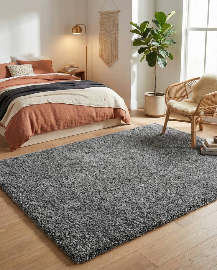 Detail image of 8' x 10' Soft Solid Shag Rug