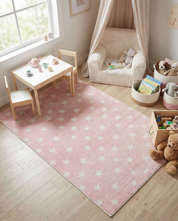 4' x 6' Stars Whimsy Kids Rug