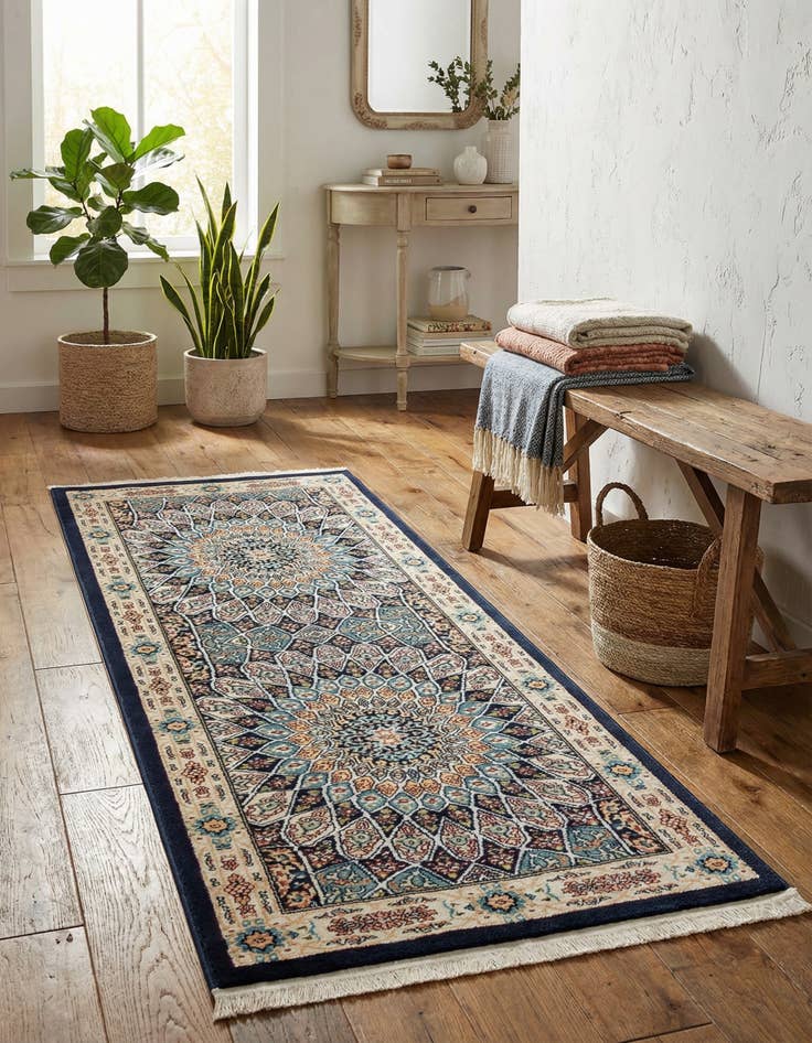 Detail image of 2' x 6' Nain Design Runner Rug