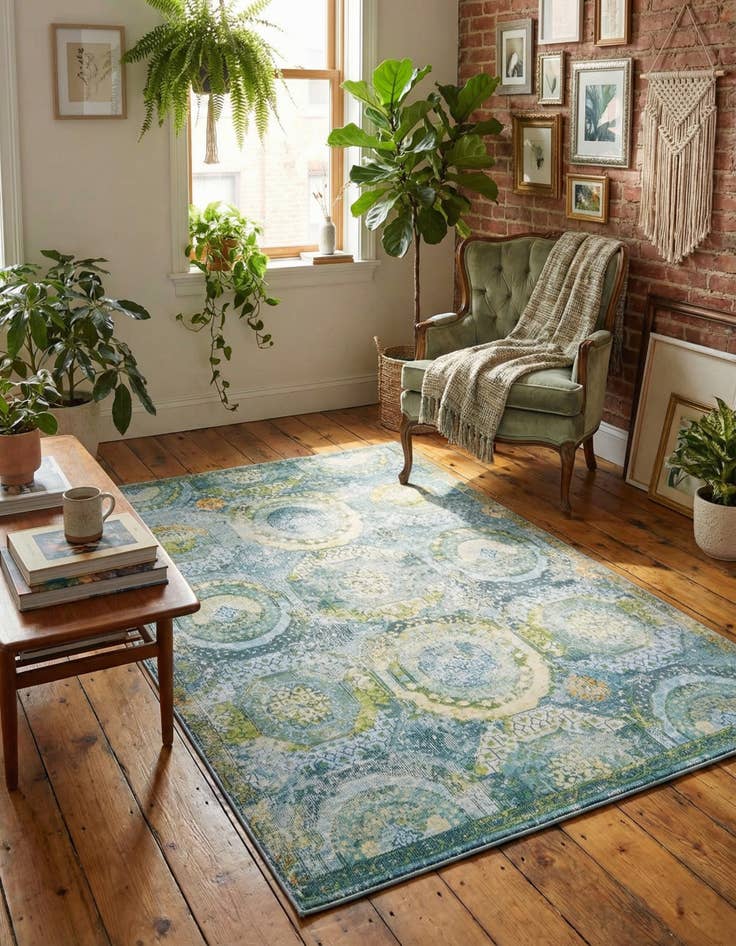 Detail image of 4' 3 x 6' Santiago Rug