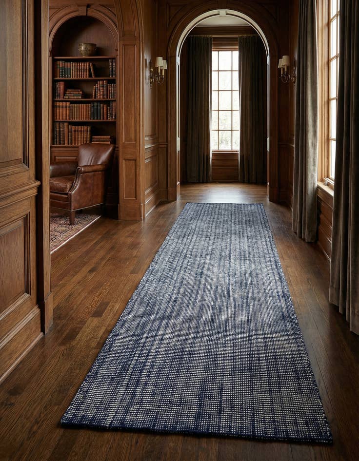 Detail image of 2' 7 x 13' 1  Hand Woven Jill Zarin English Manor Farmhouse Wool Runner Rug
