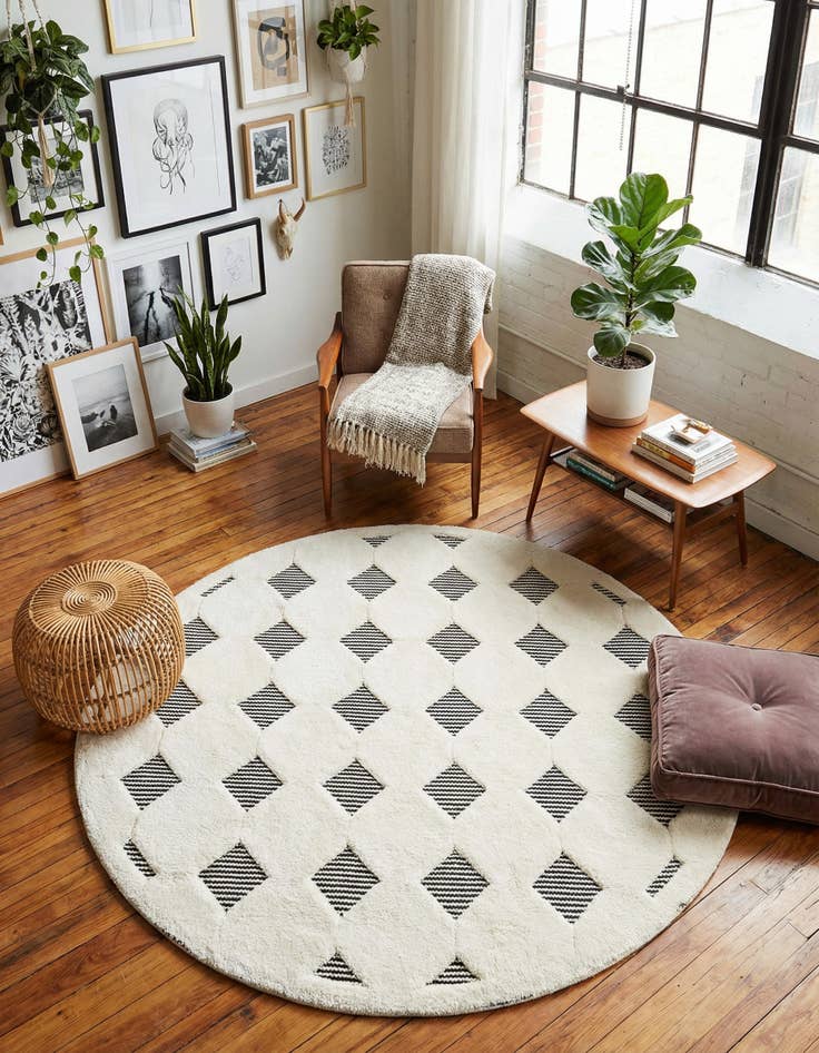 Detail image of 6' x 6' Prismatic Round Rug