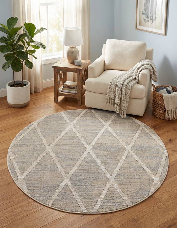 Detail image of 4' x 4' Starlight Round Rug