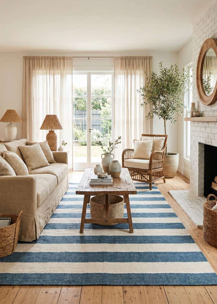7' 10 x 10' Hand Woven Jill Zarin Hamptons Rug