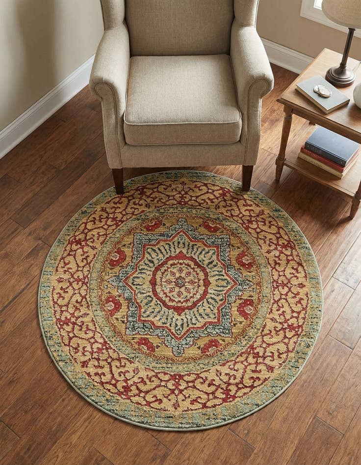 Detail image of 3' x 3' Amina Round Rug