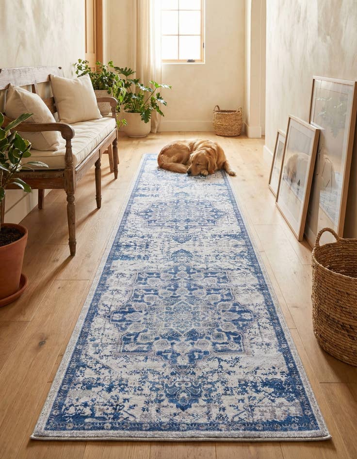 Detail image of 2' x 10'  Washable Renaissance Runner Rug