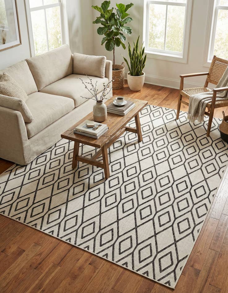 Detail image of 7' 10 x 10' Washable Jill Zarin Turks and Caicos Indoor / Outdoor Rug