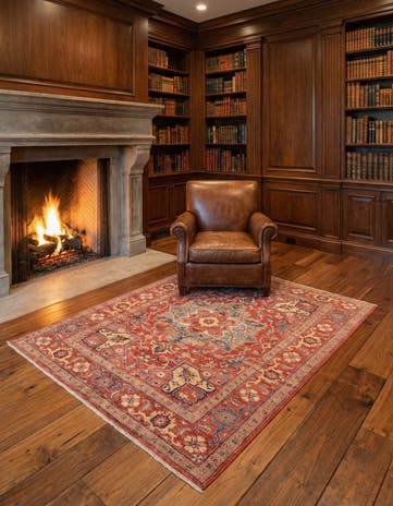 4' 11 x 5' 11 Hand Knotted Ariana Ziegler Rug