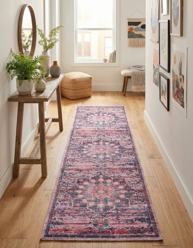 Detail image of 2' x 8'  Washable Renaissance Runner Rug