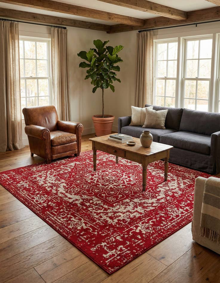 Detail image of 7' 10 x 7' 10 Arlington Square Rug