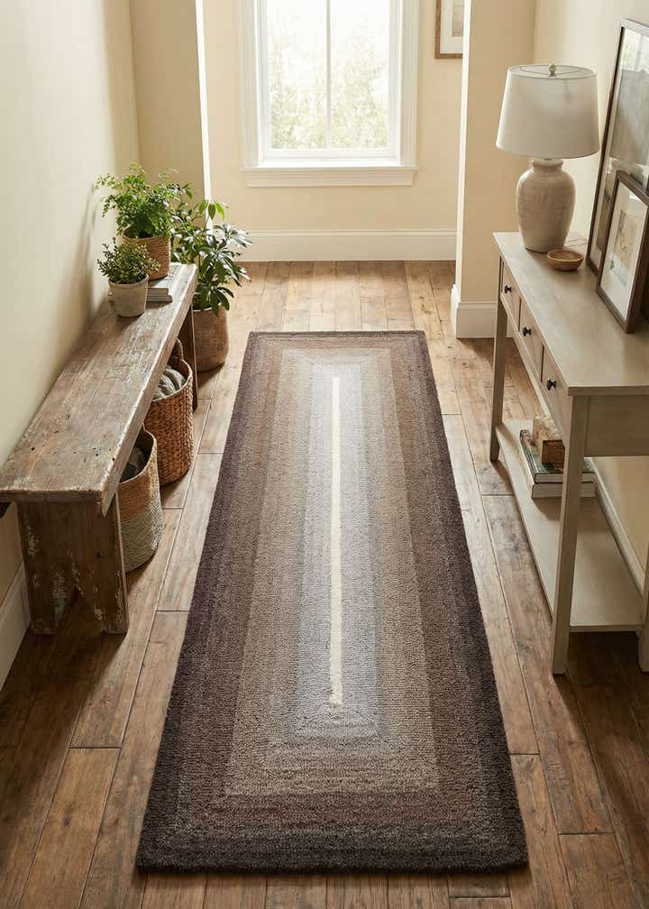 2' x 6' 1 Ombre Wool Runner Rug