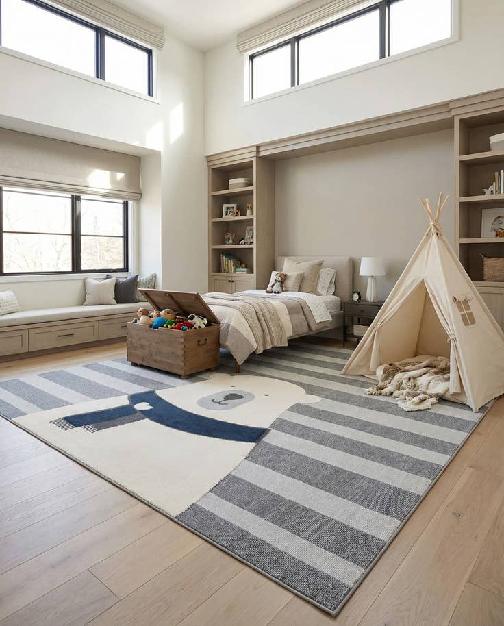 Detail image of 9' x 12' Whimsy Kids Rug