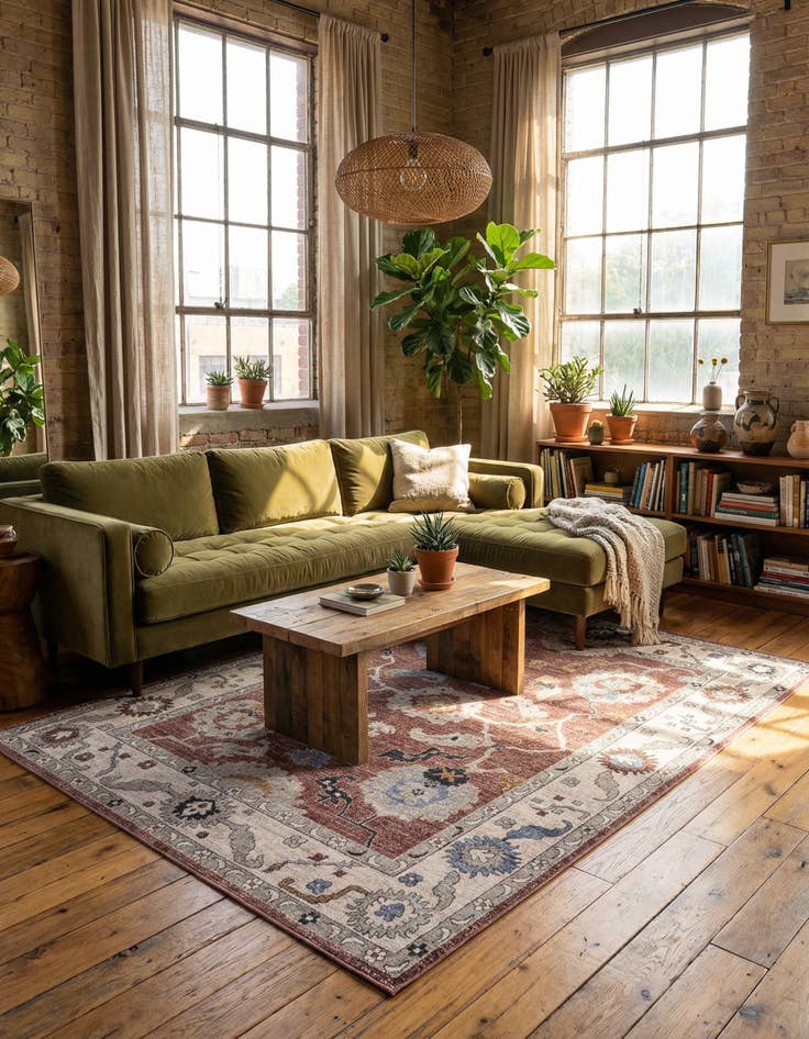 Detail image of  7' 10 x 10' Eco Traditional Rug