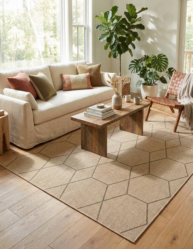 Detail image of 6' 3 x 9' Dunes Rug