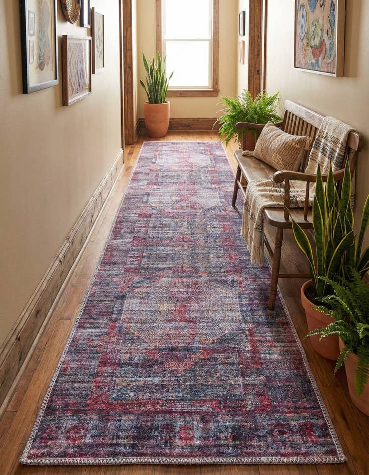 Detail image of 2' x 10' Washable Mangata Runner Rug