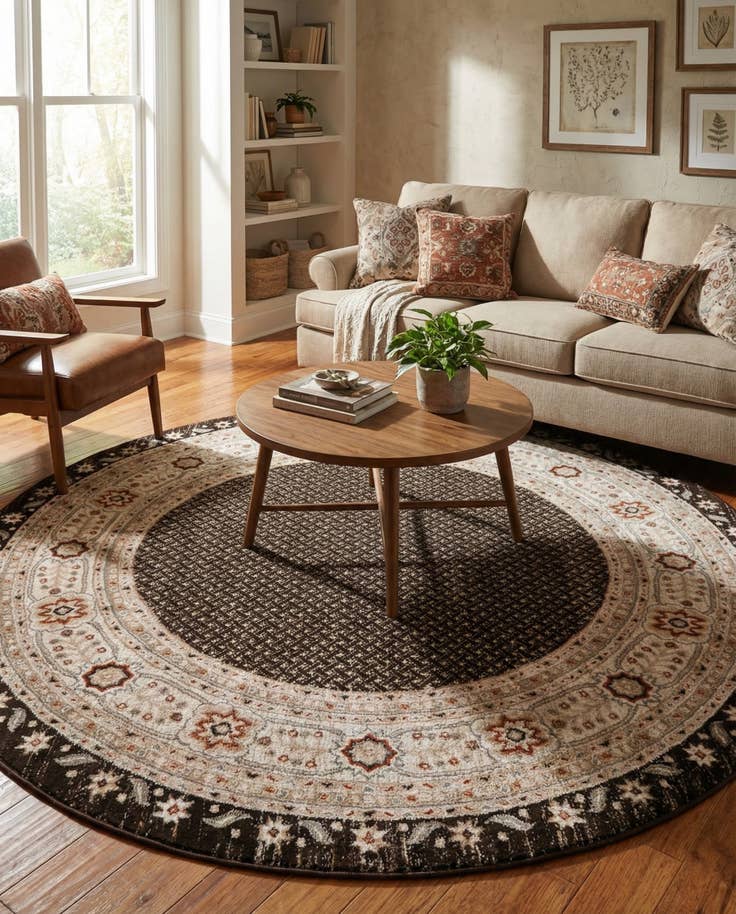 Detail image of 7' 10 x 7' 10 Charlotte Round Rug